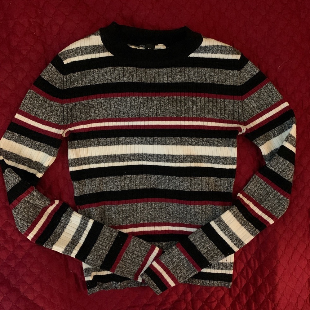 Stripes long sleeve top_H&M